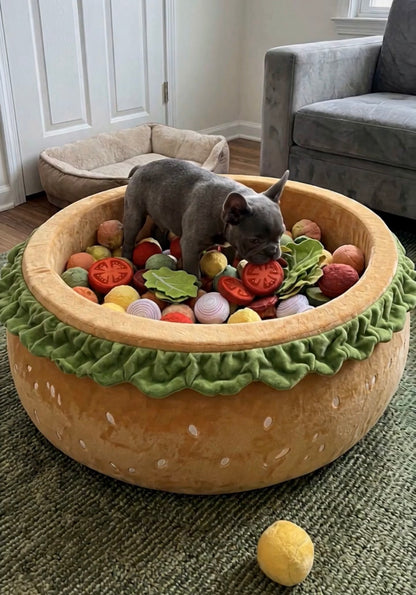 ChomperBed with French Bulldog