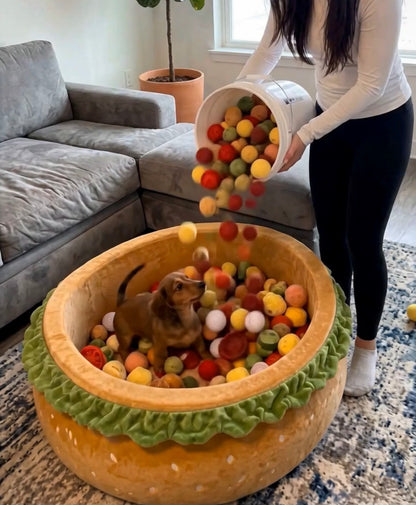 ChomperBed with goldendoodle